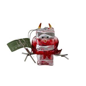 Midwest Seasons Of Cannon Falls Ice Fellas Glass Devil Halloween Ornament New